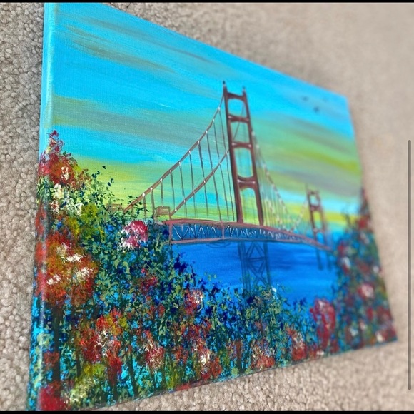 Golden Gate Bridge painting - Picture 3 of 3
